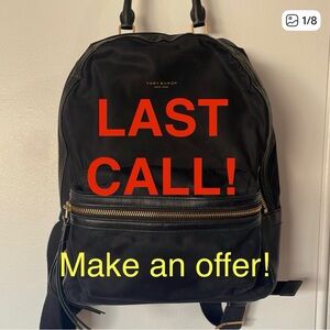 Tory Burch Black Backpack